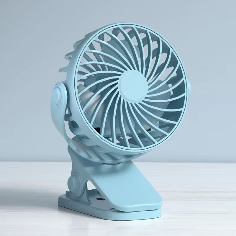 Rechargeable Portable Electric Fan 720° Rotating Hanging Clip Fan Night Light Air Cooler Outdoor Camping Small Fans Ventilador