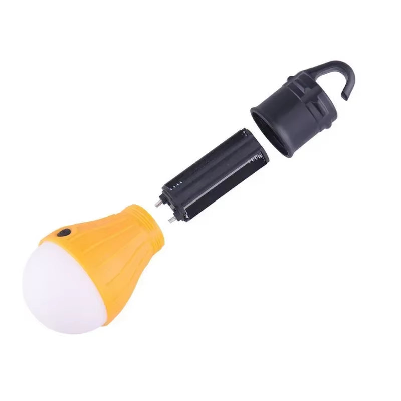 Portable Camping Equipment Outdoor Hanging 3 LED Camping Lantern Soft Light LED Camp Lights Bulb Lamp for Camping Tent Fishing