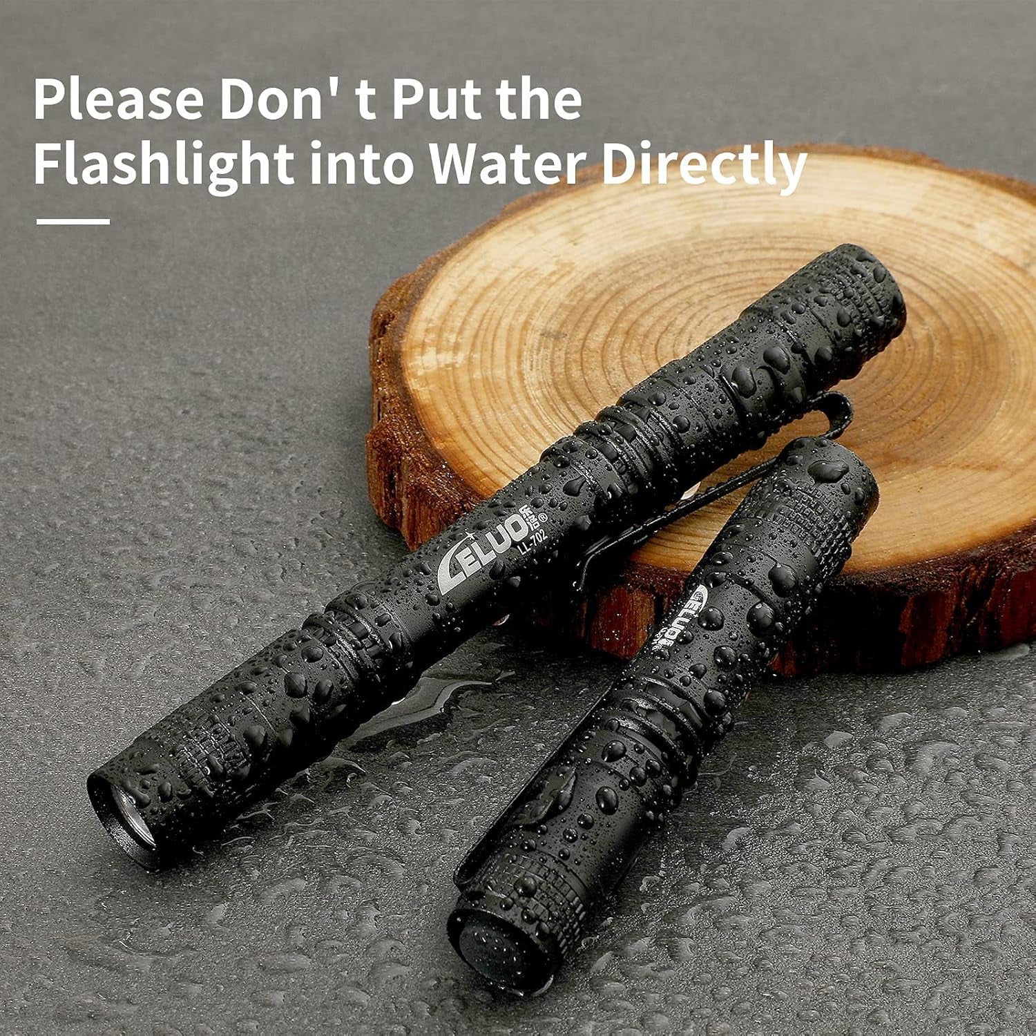 Handheld Pen Flashlight 150 Lumens Lamp Clip Mini Pen Light Small Pocket Penlight (2 Long ) (1)